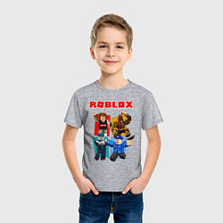 Футболка хлопковая детская ROBLOX, цвет: меланж — фото 2