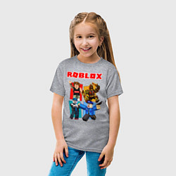Футболка хлопковая детская ROBLOX, цвет: меланж — фото 2