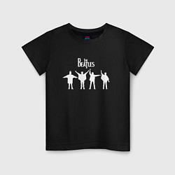 Футболка хлопковая детская Beatles, цвет: черный