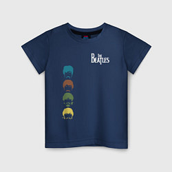 Футболка хлопковая детская Beatles, цвет: тёмно-синий