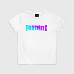 Футболка хлопковая детская FORTNITE 2, цвет: белый