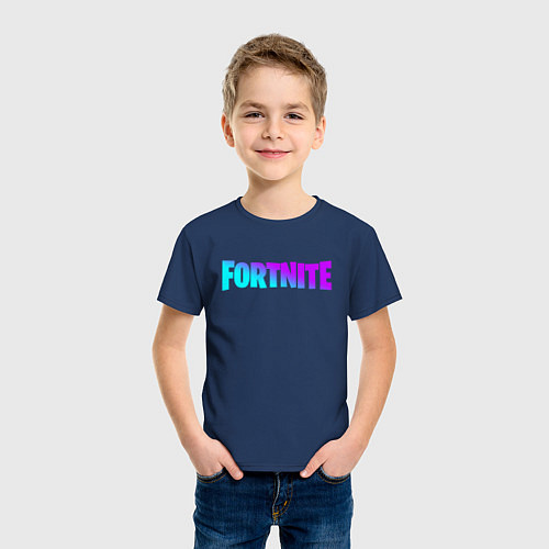 Детская футболка FORTNITE 2 / Тёмно-синий – фото 3