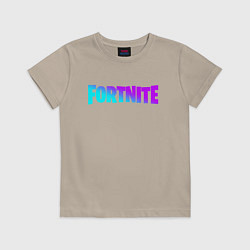 Футболка хлопковая детская FORTNITE 2, цвет: миндальный