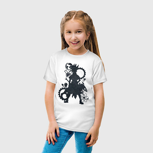 Детская футболка Доктор Стоун / Белый – фото 4