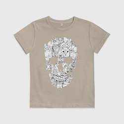 Детская футболка ЧЕРЕП ИЗ КОТИКОВ