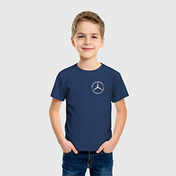 Футболка хлопковая детская MERCEDES-BENZ, цвет: тёмно-синий — фото 2