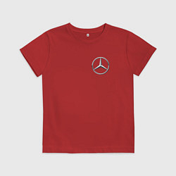 Футболка хлопковая детская MERCEDES-BENZ, цвет: красный