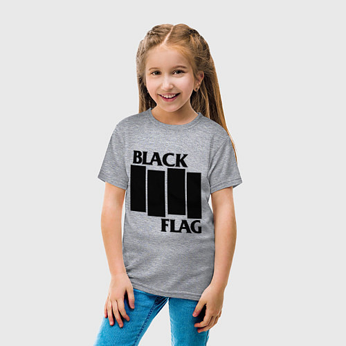 Детская футболка BLACK FLAG / Меланж – фото 4