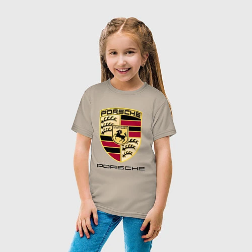 Детская футболка PORSCHE / Миндальный – фото 4