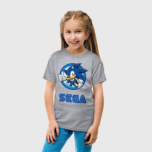 Детская футболка SONIC SEGA / Меланж – фото 4