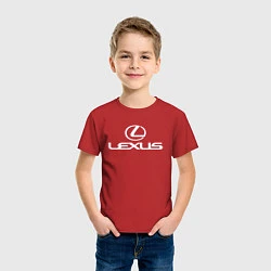 Футболка хлопковая детская LEXUS, цвет: красный — фото 2