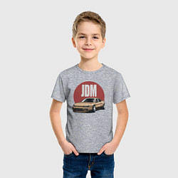 Футболка хлопковая детская JDM, цвет: меланж — фото 2