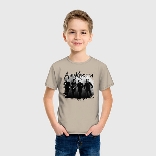 Детская футболка Агата Кристи / Миндальный – фото 3