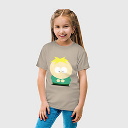 Футболка хлопковая детская South Park Баттерс, цвет: миндальный — фото 2