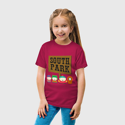 Детская футболка South Park / Маджента – фото 4