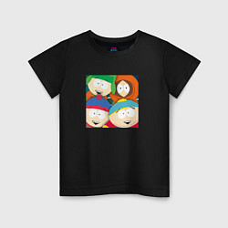 Футболка хлопковая детская South Park, цвет: черный