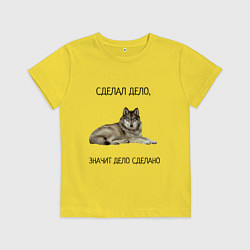 Детская футболка Волк