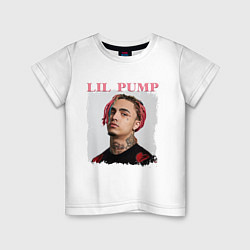 Футболка хлопковая детская LIL PUMP, цвет: белый