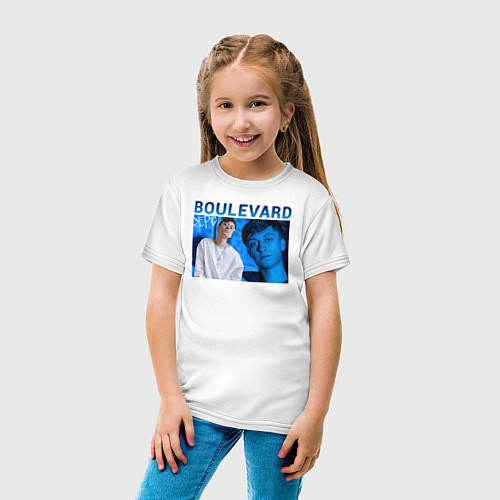 Детская футболка Blue boulevard, depo / Белый – фото 4