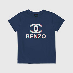 Футболка хлопковая детская BBT BENZO GANG, цвет: тёмно-синий