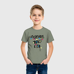 Футболка хлопковая детская Friends dont lie, цвет: авокадо — фото 2