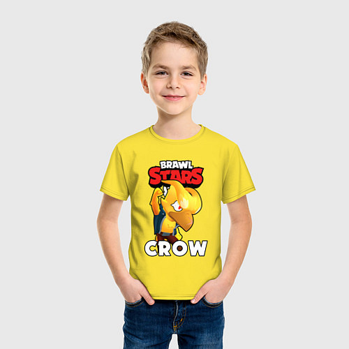 Детская футболка BRAWL STARS CROW PHOENIX / Желтый – фото 3