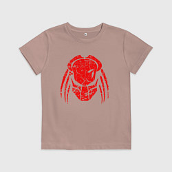 Футболка хлопковая детская PREDATOR, цвет: пыльно-розовый