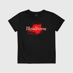 Футболка хлопковая детская Bloodborne, цвет: черный