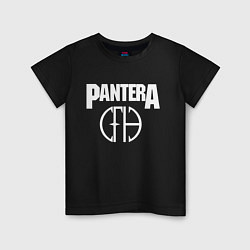 Футболка хлопковая детская Pantera, цвет: черный