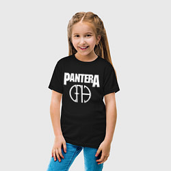 Футболка хлопковая детская Pantera, цвет: черный — фото 2