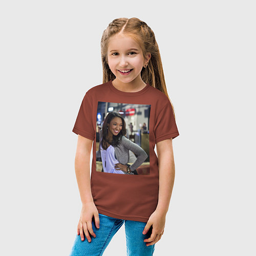 Детская футболка Iris West / Кирпичный – фото 4