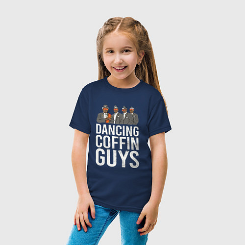 Детская футболка Dancing Coffin Guys / Тёмно-синий – фото 4