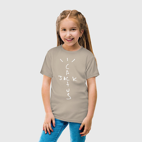 Детская футболка TRAVIS SCOTT / Миндальный – фото 4