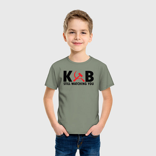 Детская футболка КГБ все еще следит за тобой / Авокадо – фото 3