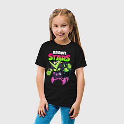 Футболка хлопковая детская BRAWL STARS VIRUS 8-BIT, цвет: черный — фото 2