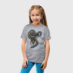 Футболка хлопковая детская Иллюминаты, цвет: меланж — фото 2