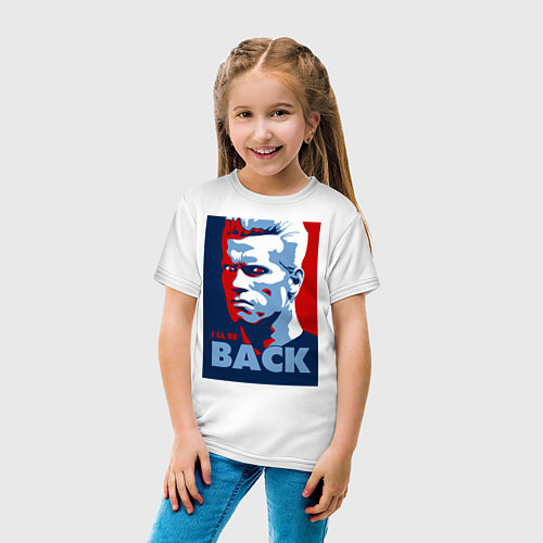 Детская футболка Ill-be-back / Белый – фото 4