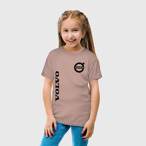 Детская футболка VOLVO / Пыльно-розовый – фото 4
