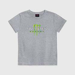 Футболка хлопковая детская MONSTER ENERGY, цвет: меланж