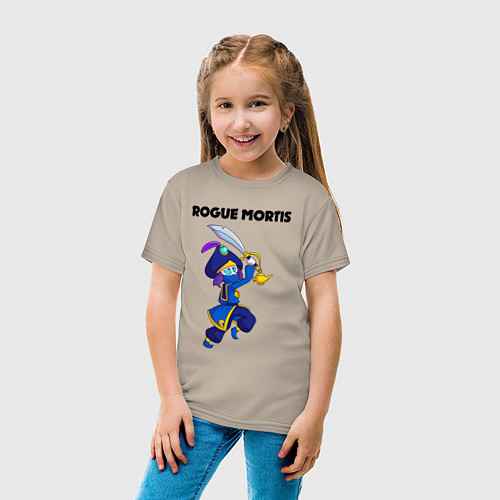 Детская футболка ROGUE MORTIS BRAWL STARS / Миндальный – фото 4