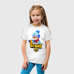 Футболка хлопковая детская BRAWL STARS GALE, цвет: белый — фото 2