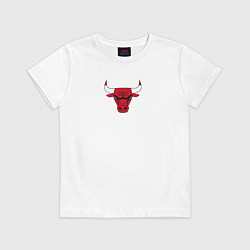 Футболка хлопковая детская CHICAGO BULLS, цвет: белый