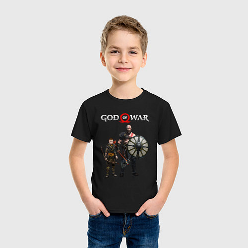Детская футболка GOD OF WAR / Черный – фото 3