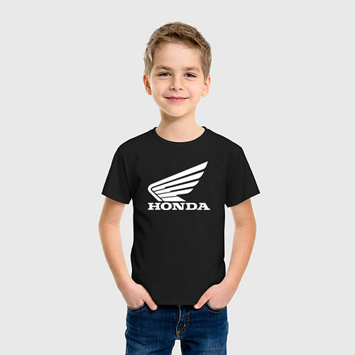 Детская футболка HONDA / Черный – фото 3
