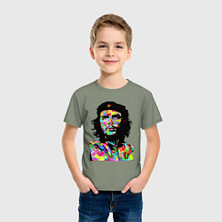 Футболка хлопковая детская Che, цвет: авокадо — фото 2