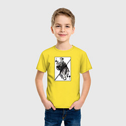 Футболка хлопковая детская Кингсман, цвет: желтый — фото 2