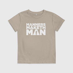 Детская футболка Manners maketh man