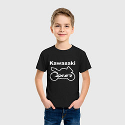 Футболка хлопковая детская KAWASAKI Z, цвет: черный — фото 2