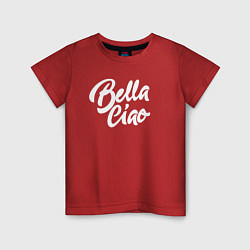Футболка хлопковая детская Bella Ciao, цвет: красный