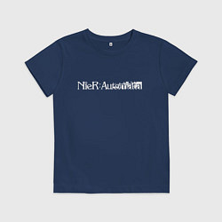 Футболка хлопковая детская Nier Automata, цвет: тёмно-синий